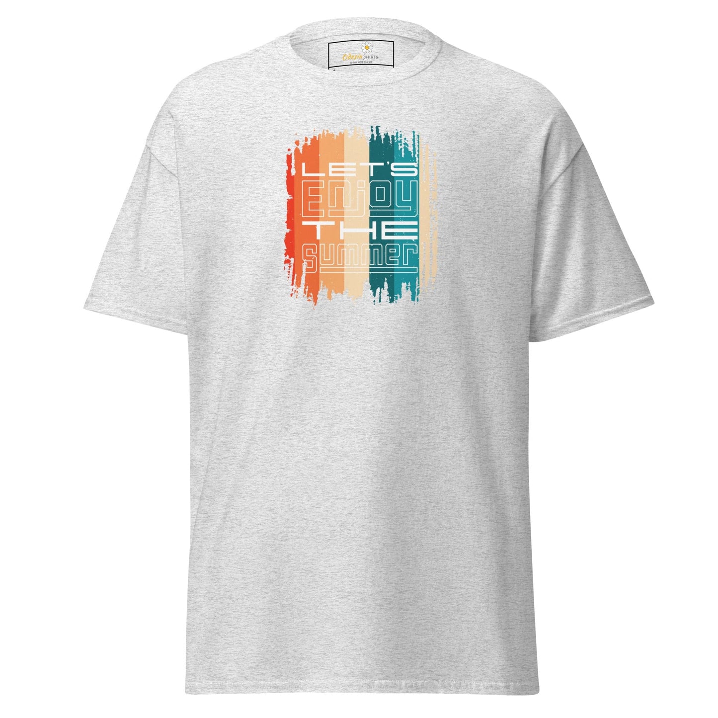 Unisex classic t-shirt - SUMMER LETS ENJOY - REGULAR - Ash / S