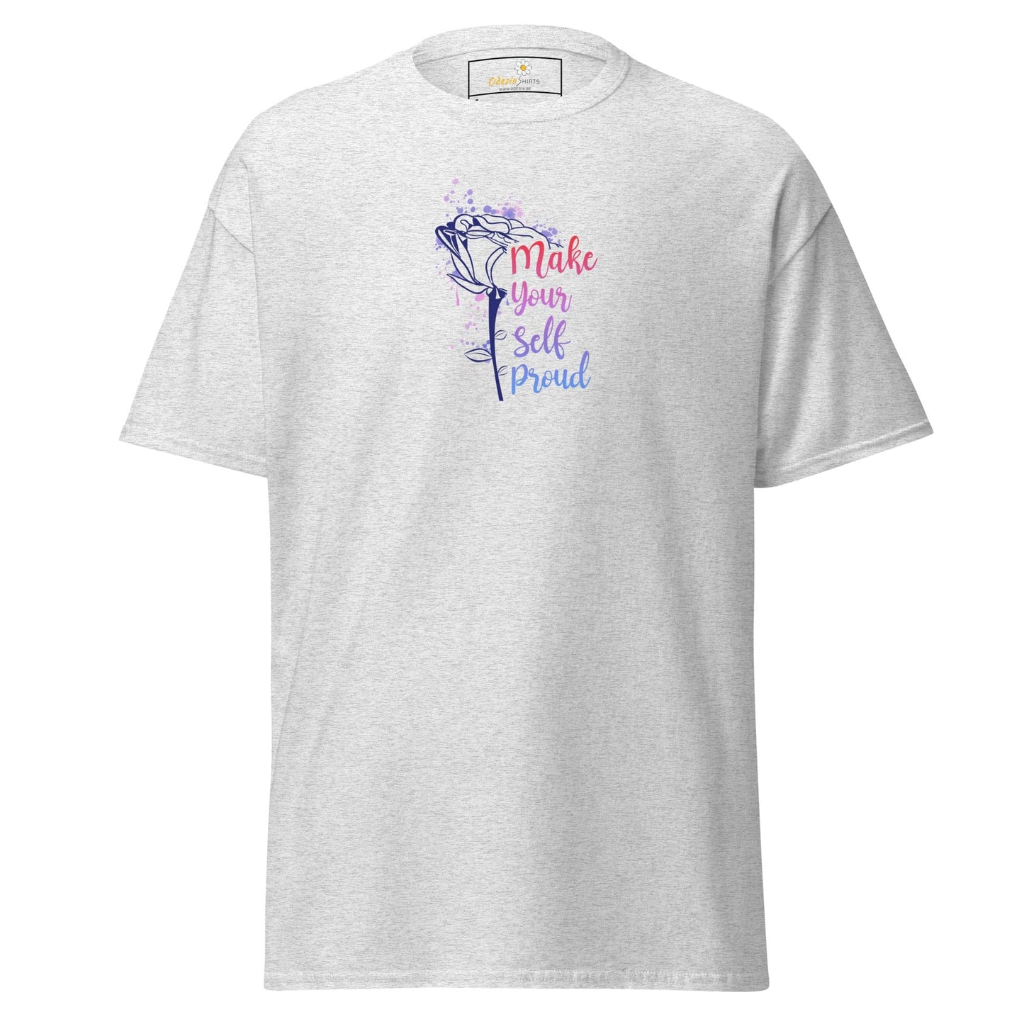 Unisex classic tee - MISC TEXT MAKE YOURSELF PROUD - REGULAR - Ash / S