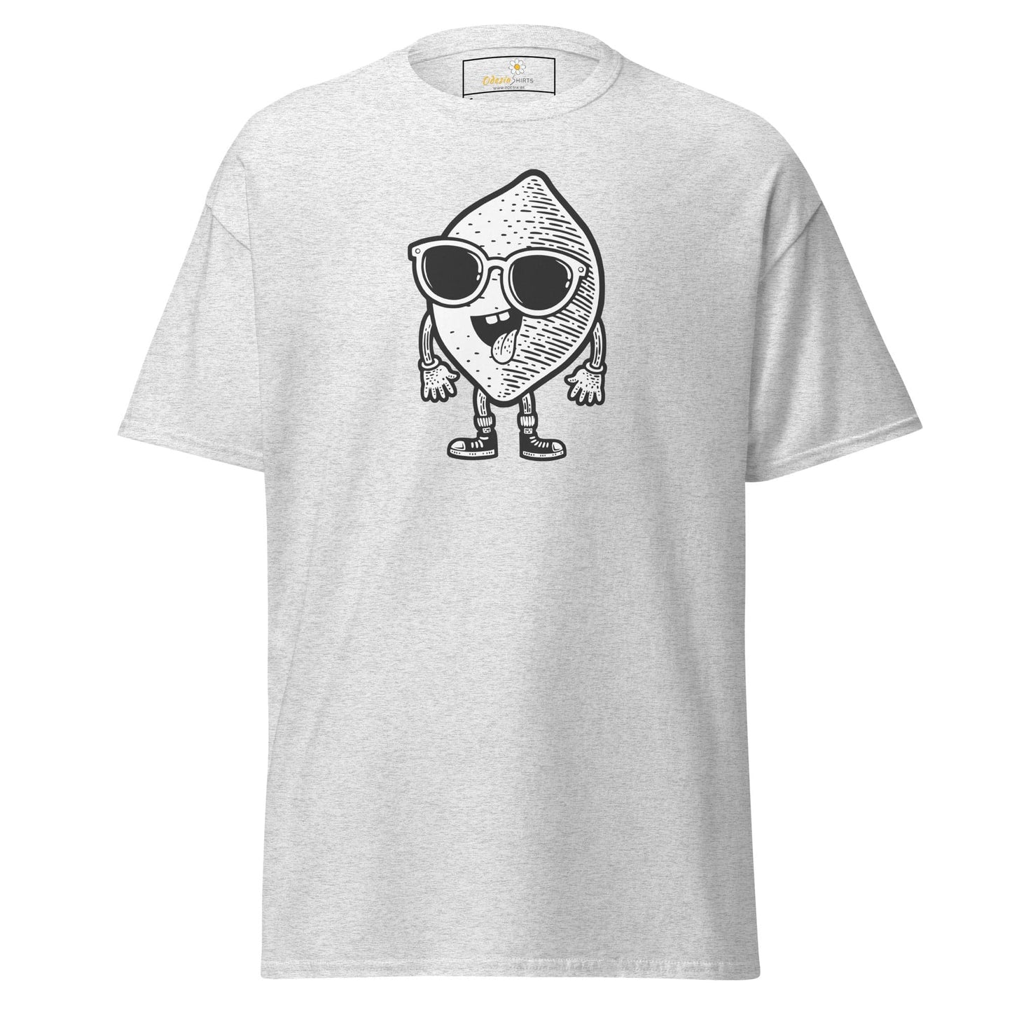 Unisex classic t-shirt - FUN LEMON FACE - REGULAR - Ash / S
