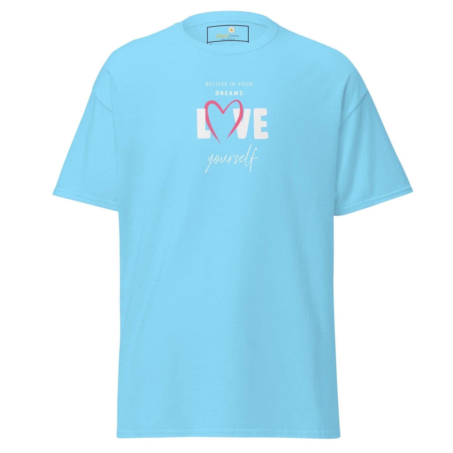 Unisex classic tee - MISC BELIEVE DREAMS LOVE - REGULAR - Sky / S
