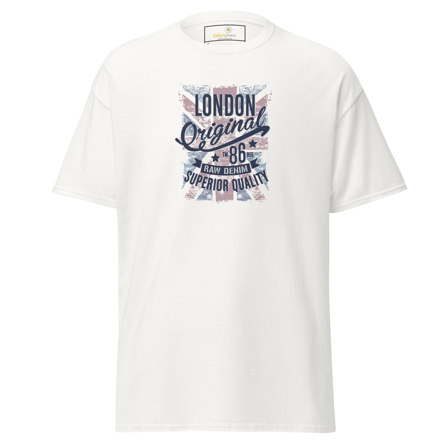 Unisex classic t-shirt - COUNTRY VINTAGE UK LONDON - REGULAR - White / S