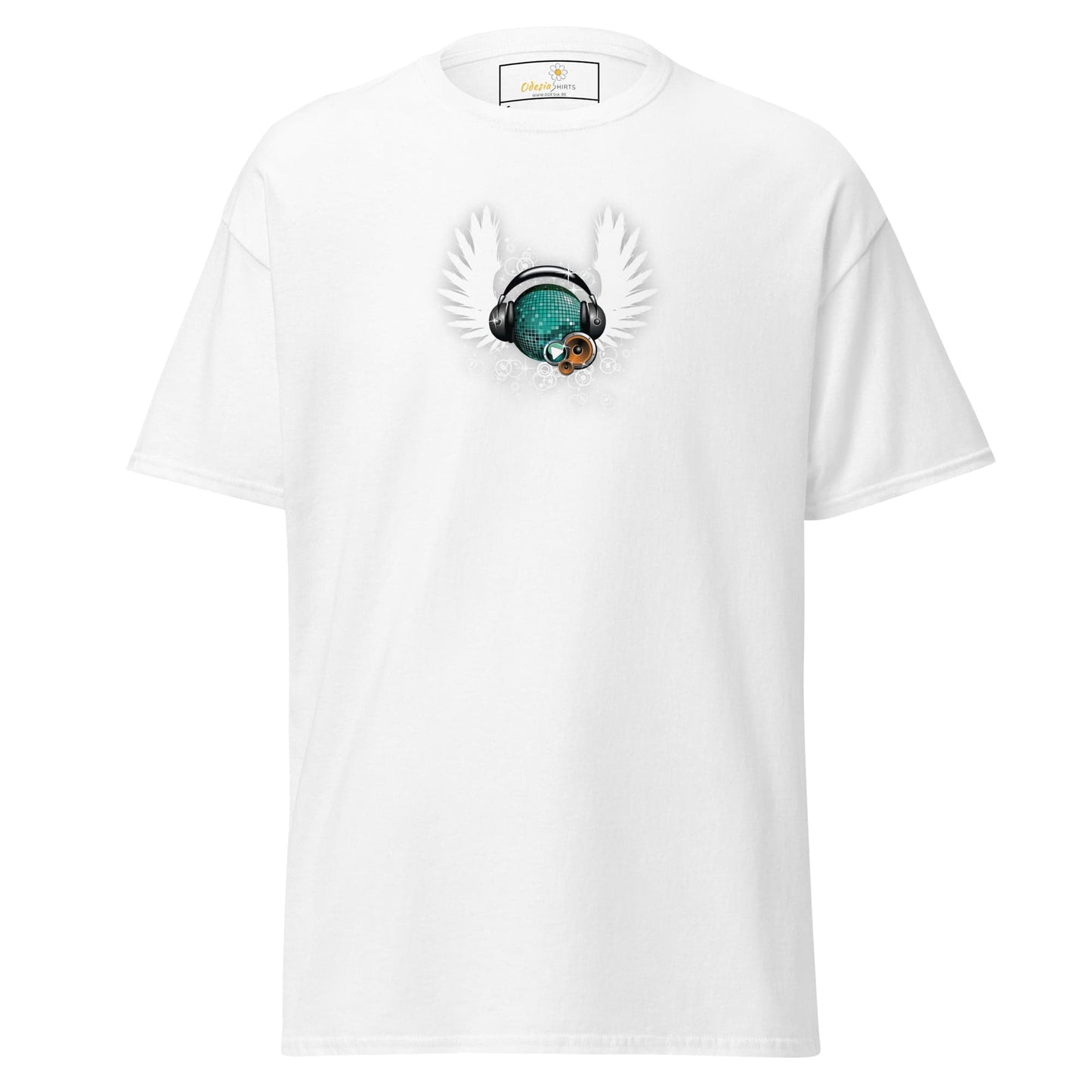 Unisex classic tee - MUSIC WINGS - REGULAR - White / S