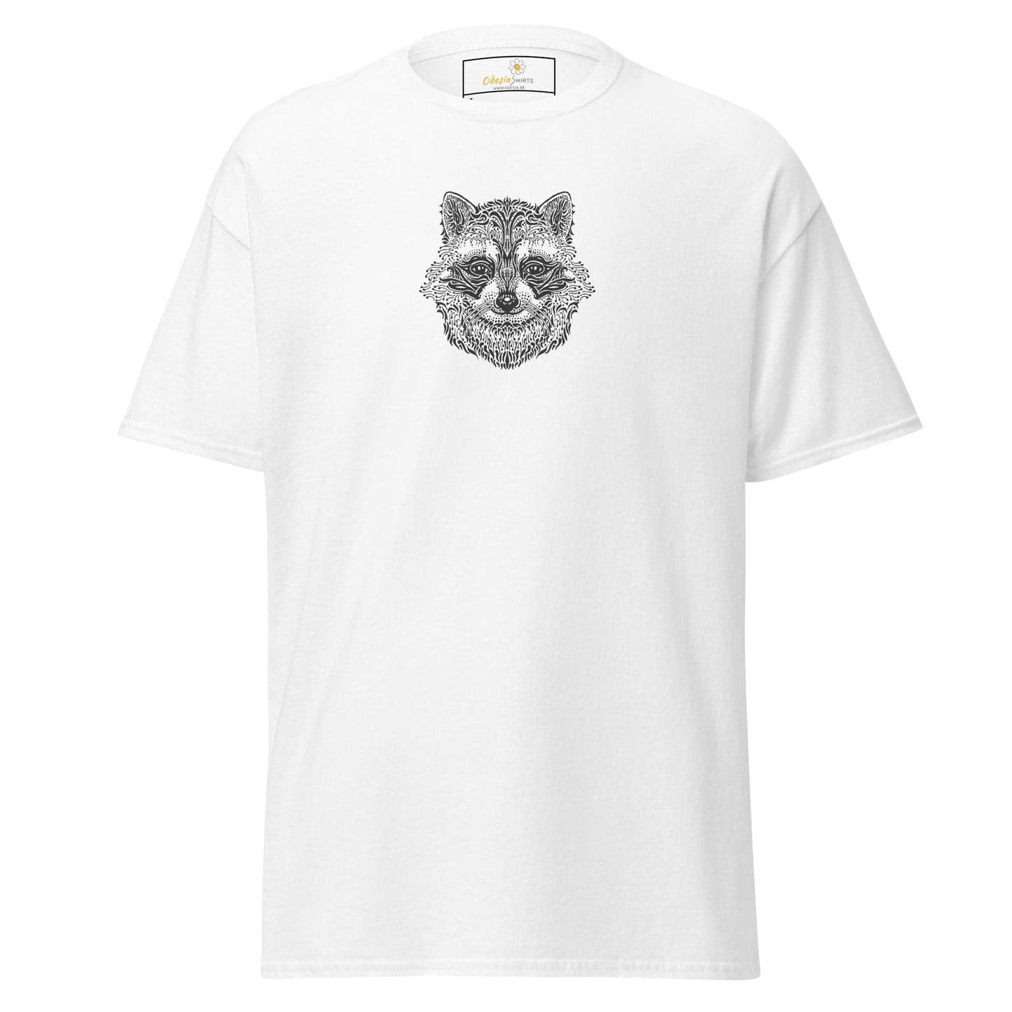 Unisex classic tee - WILD LIFE RACCOON - REGULAR - White / S