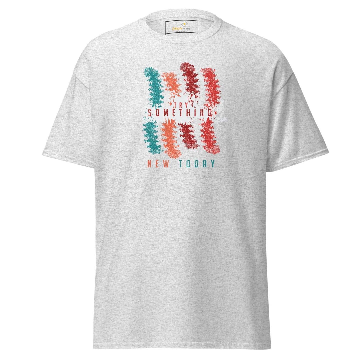 Unisex classic t-shirt - ABSTRACT COLOR LINES - REGULAR - Ash / S