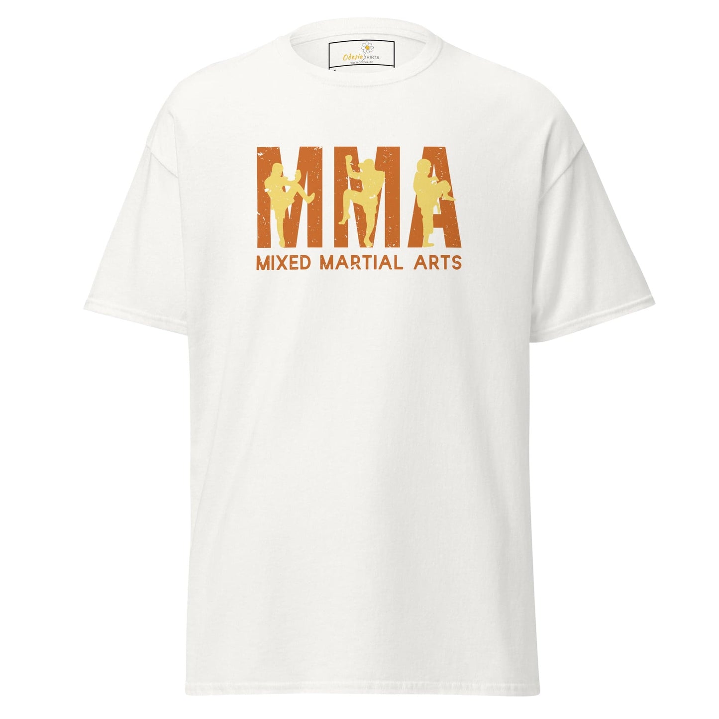 Unisex classic t-shirt - SPORT MMA MIXED MARTIAL - REGULAR - White / S