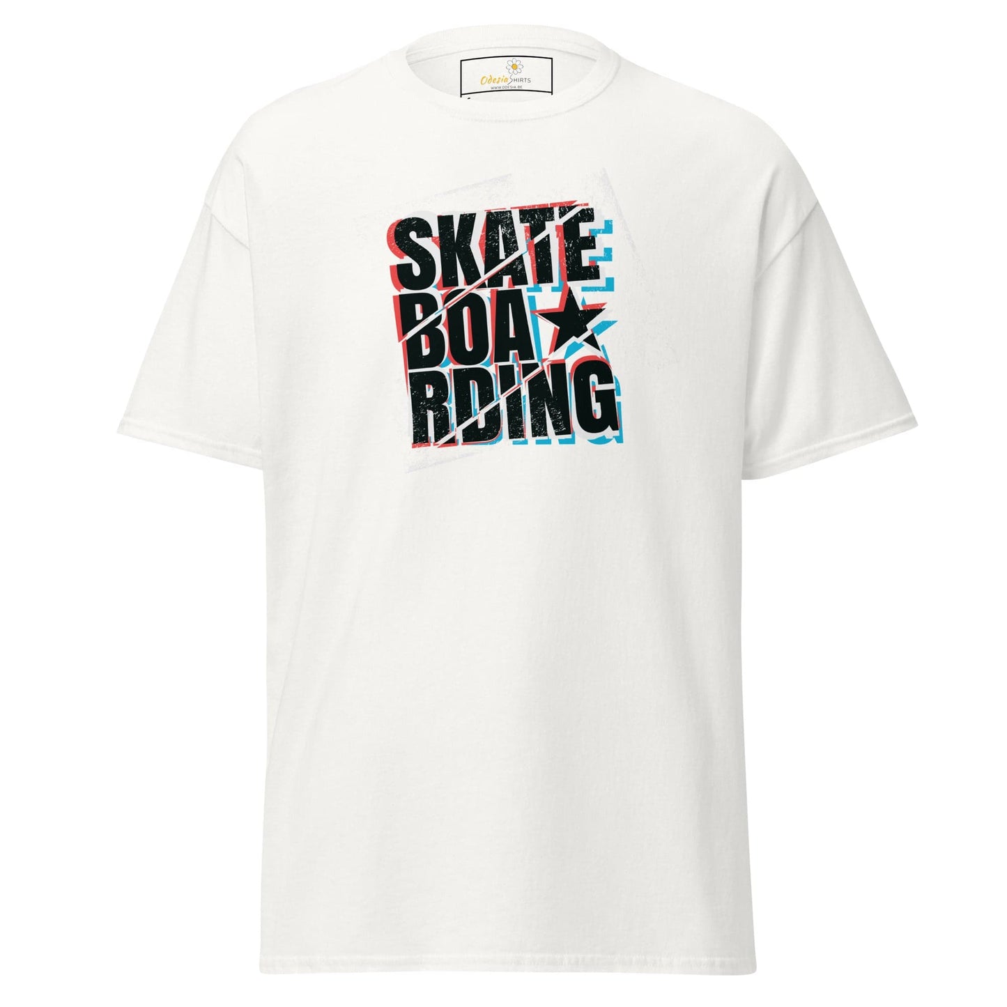 Unisex classic t-shirt - URBAN SPORT SKATEBOARDING - REGULAR - White / S