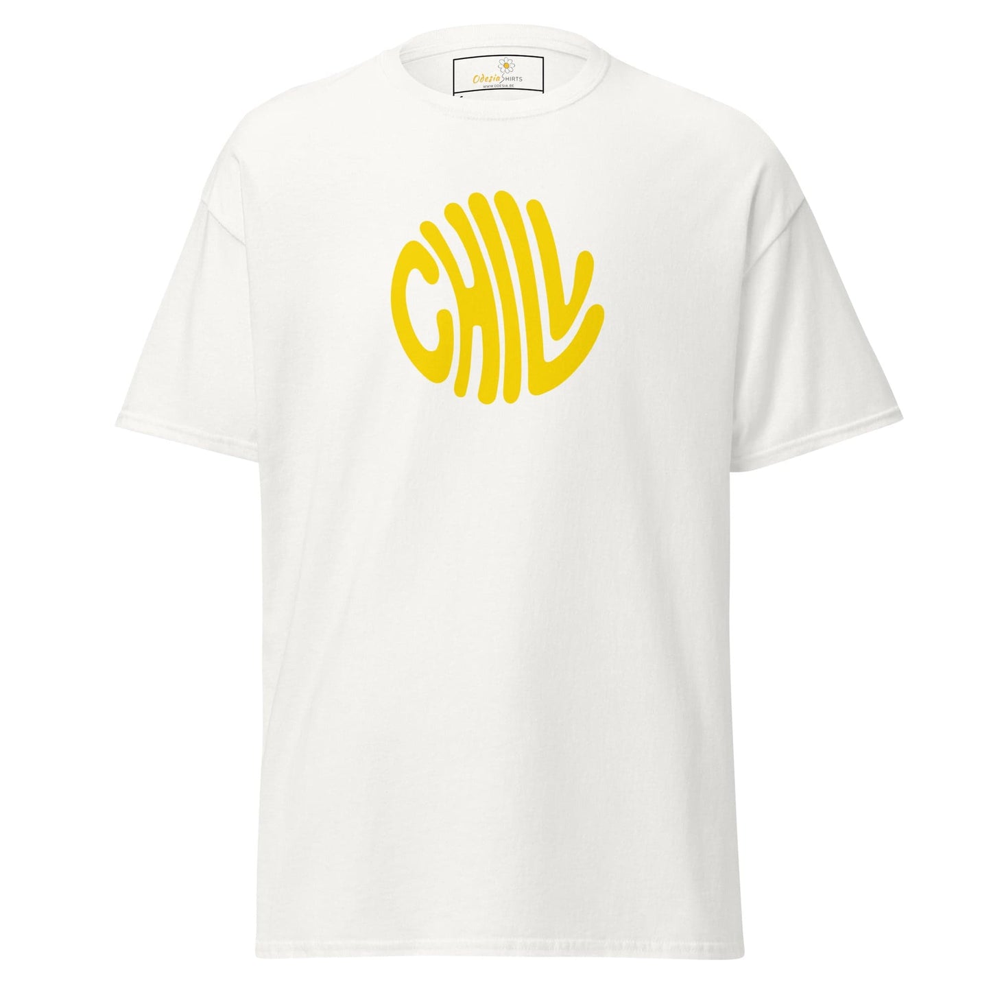 Unisex classic t-shirt - POSITIVE CHILL CIRCLE - REGULAR - White / S
