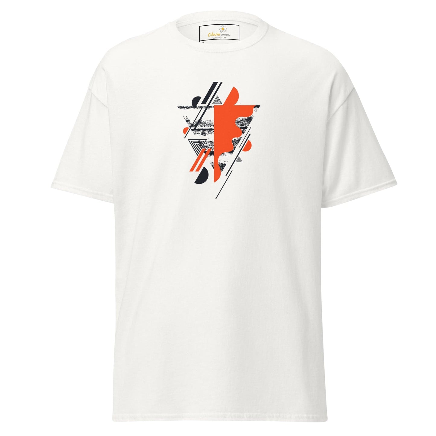 Unisex classic t-shirt - ABSTRACT SHAPES AND COLORS - REGULAR - White / S