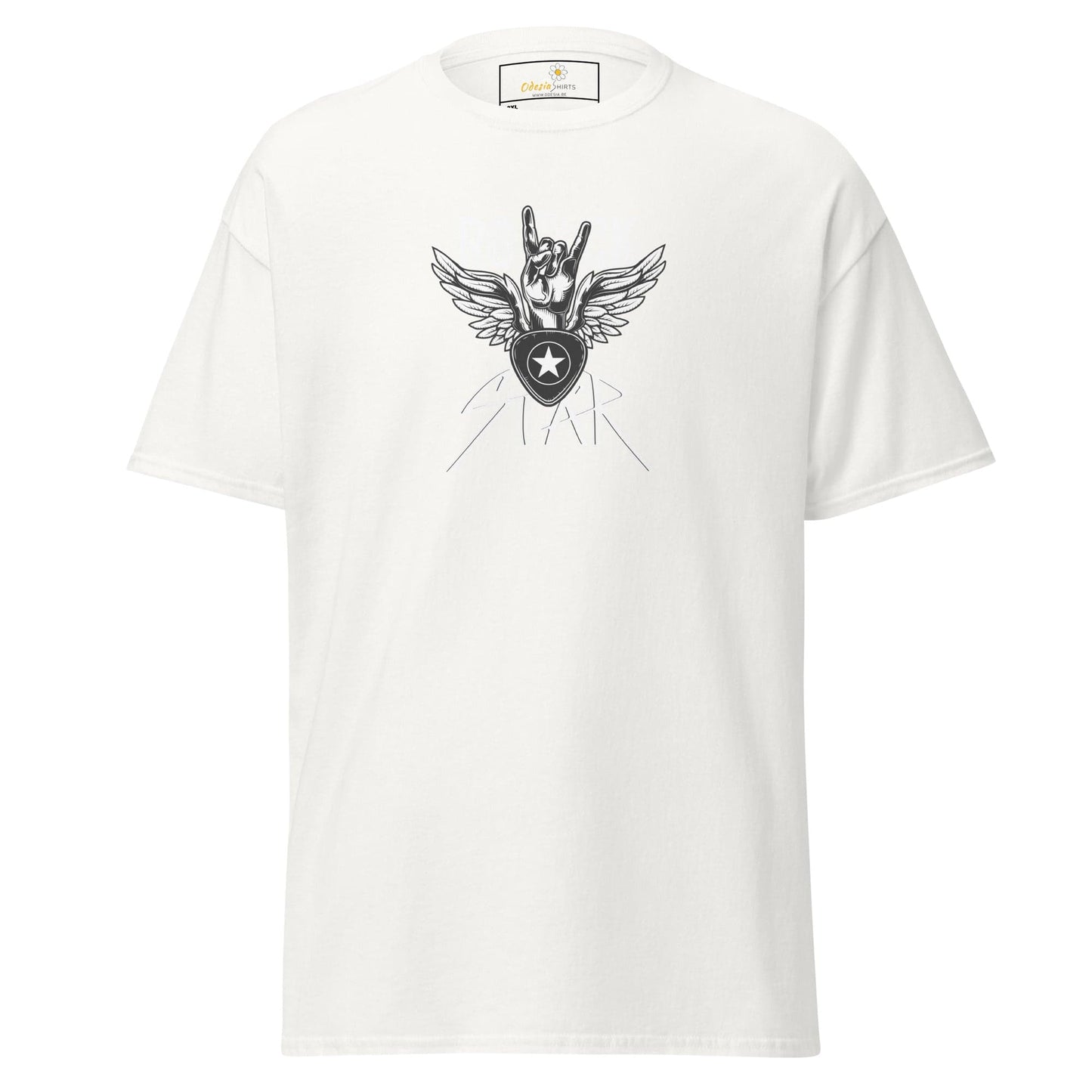 White graphic tee displayed in T-SHIRT DESIGN TEE for MEN and WOMEN sizes 2XL to 5XL