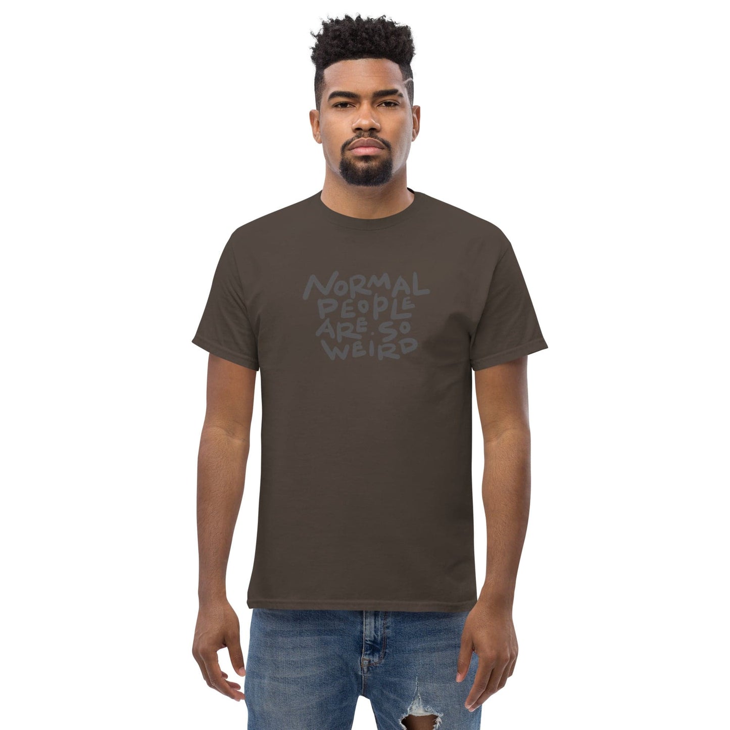 Art T-shirt Design Tee • Man / Woman • [s-xl] - Dark Chocolate / s