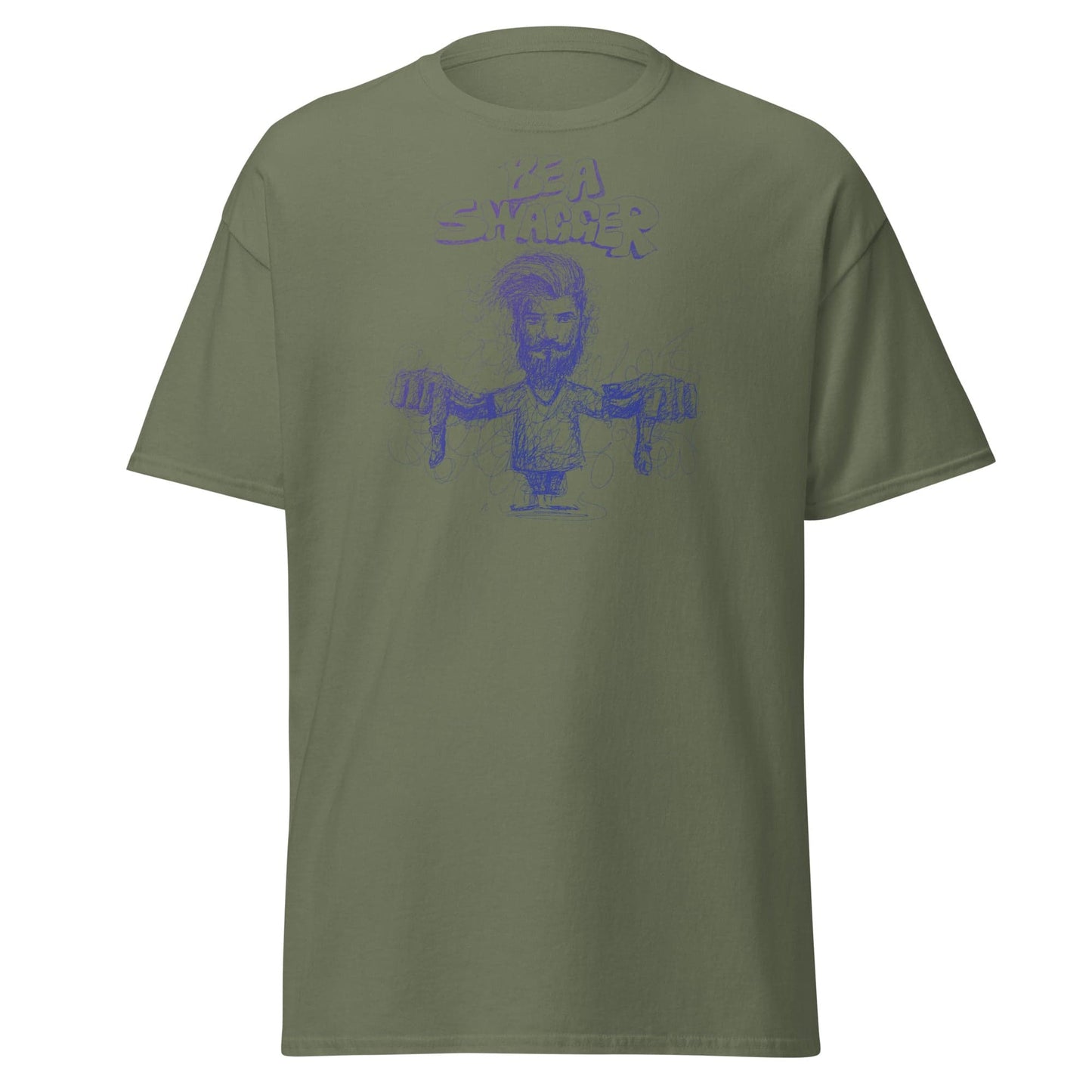 Art T-shirt Design Tee • Man / Woman • [s-xl] - Military Green / s