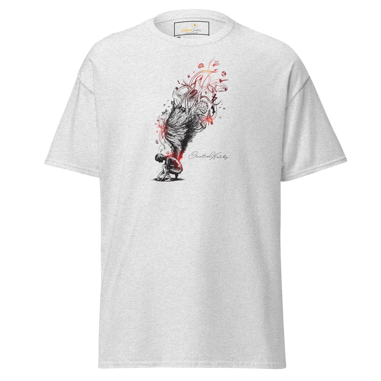 Art T-shirt Design Tee • Men / Women • [2xl-5xl] - Ash / 2xl