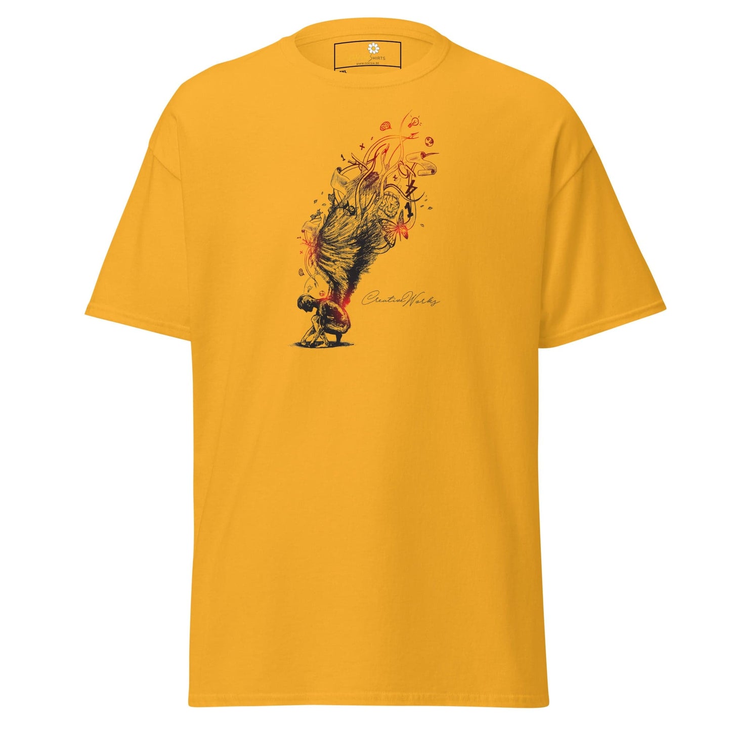 Art T-shirt Design Tee • Men / Women • [2xl-5xl] - Gold / 2xl
