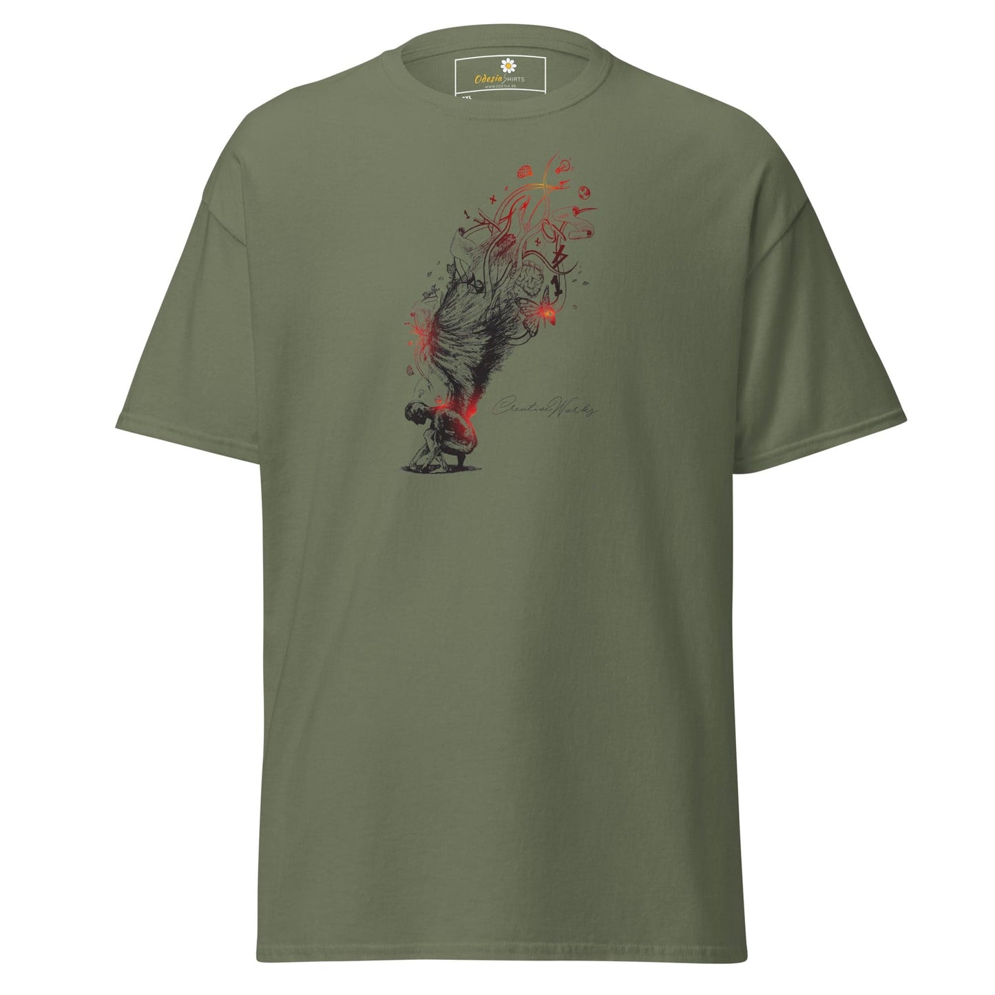 Art T-shirt Design Tee • Men / Women • [2xl-5xl] - Military Green / 2xl
