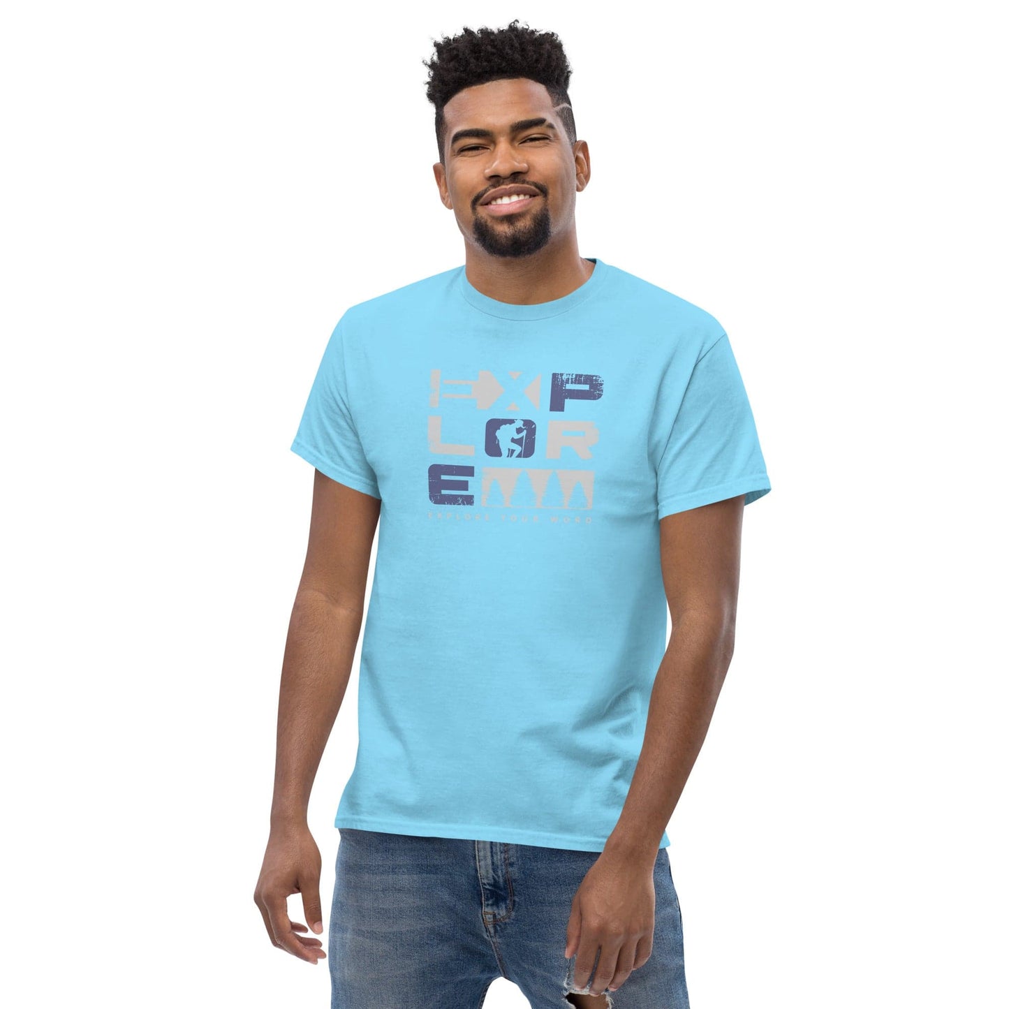 Art T-shirt Design Tee • Men / Women • [2xl-5xl] - Sky / 2xl