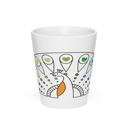 Colorful Heart Design Morning Mug