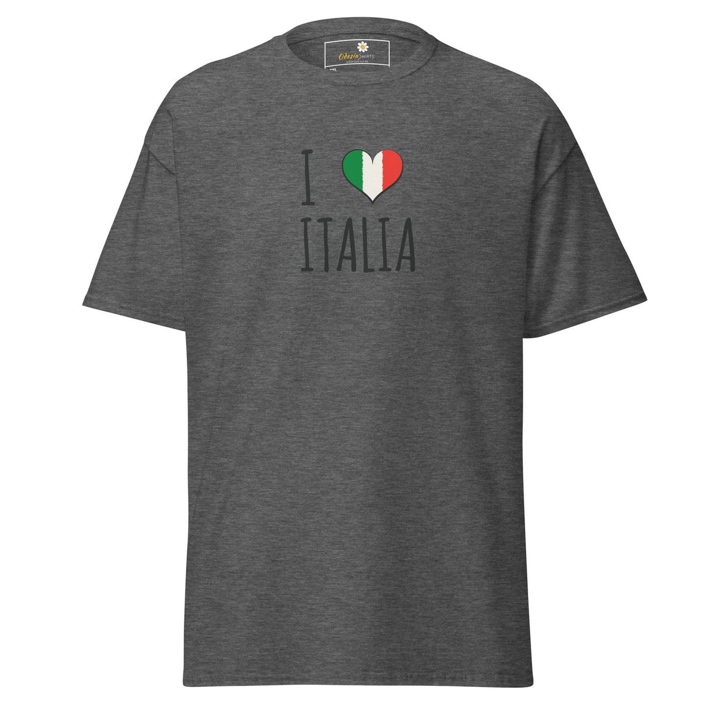Unisex classic tee - COUNTRY I LOVE ITALY - BIG - Dark Heather / 2XL