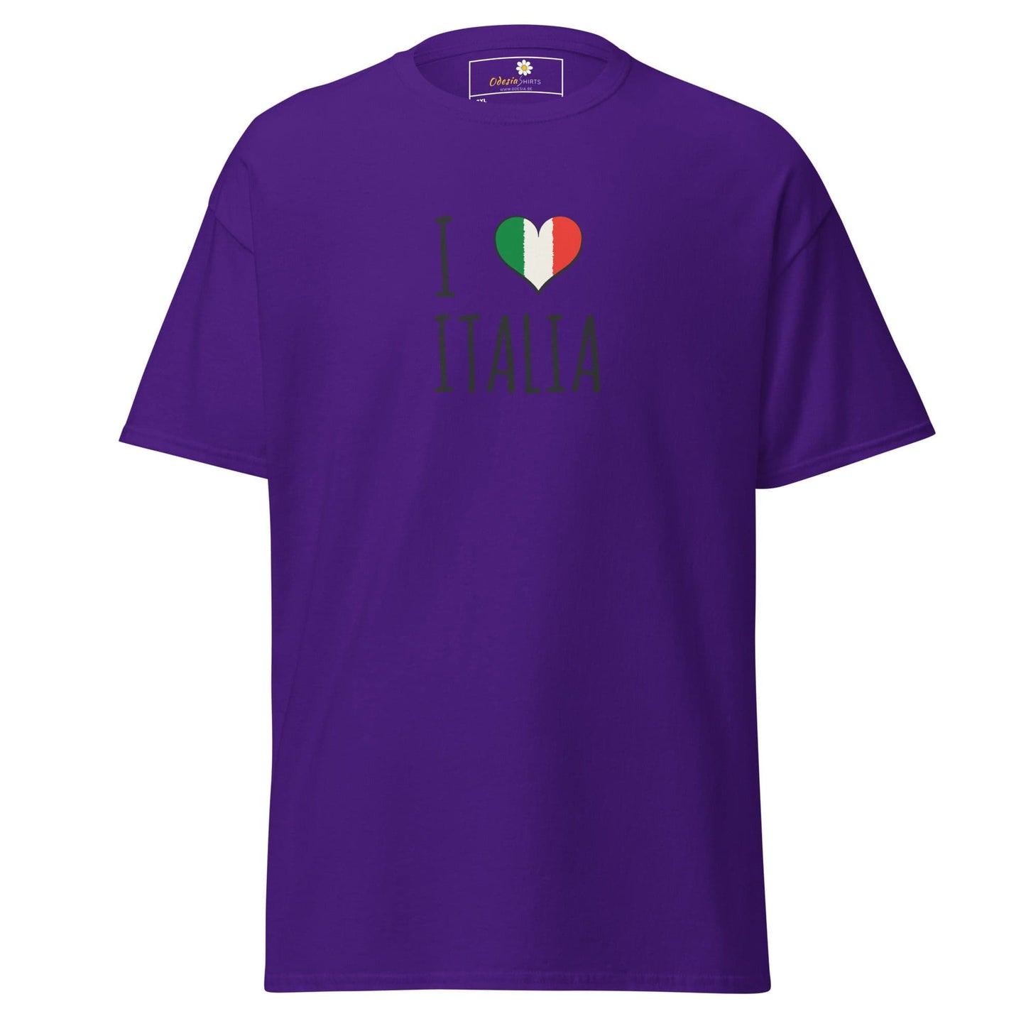 Unisex classic tee - COUNTRY I LOVE ITALY - BIG - Purple / 2XL