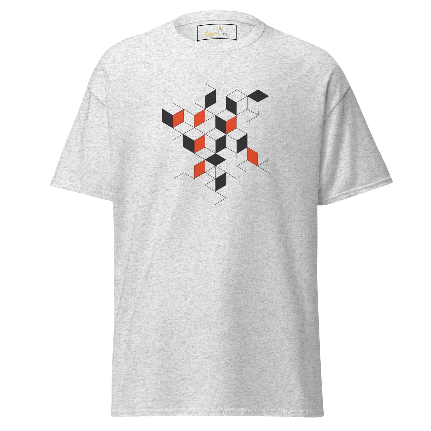 Unisex classic tee - ABSTRACT SQUARES - REGULAR - Ash / S