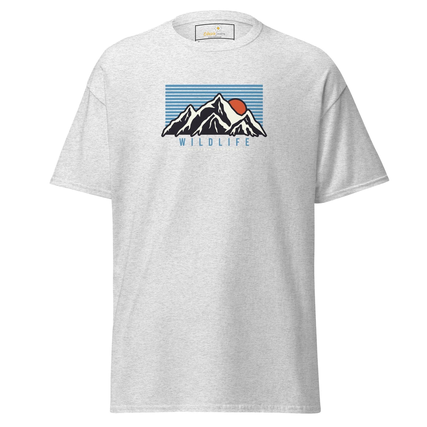 Unisex classic tee - NATURE MOUNTAIN WILDLIFE - REGULAR - Ash / S