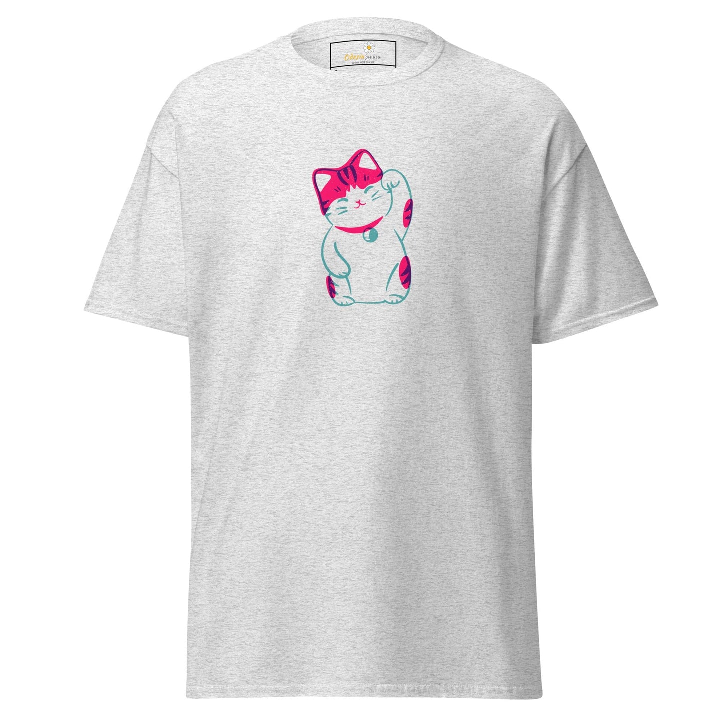 Unisex classic tee - ANIMALS SPIRITUAL LUCKY CAT 2 - REGULAR - Ash / S