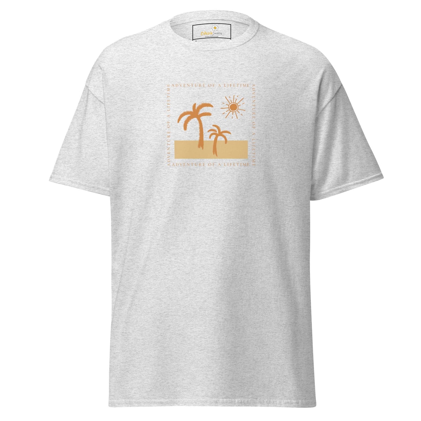 Unisex classic t-shirt - SUMMER PARADISE TREE SUN - REGULAR - Ash / S
