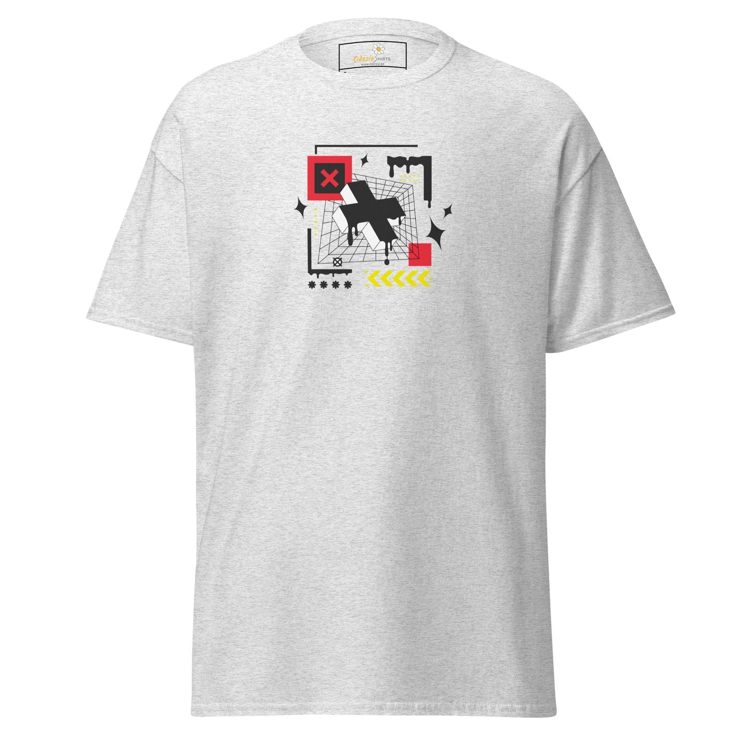 Unisex classic t-shirt - ABSTRACT FIGURES - REGULAR - Ash / S