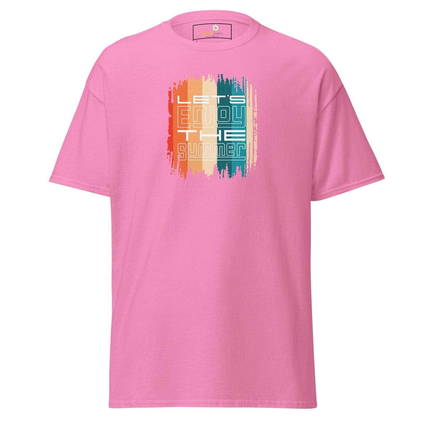 Unisex classic t-shirt - SUMMER LETS ENJOY - REGULAR - Azalea / S