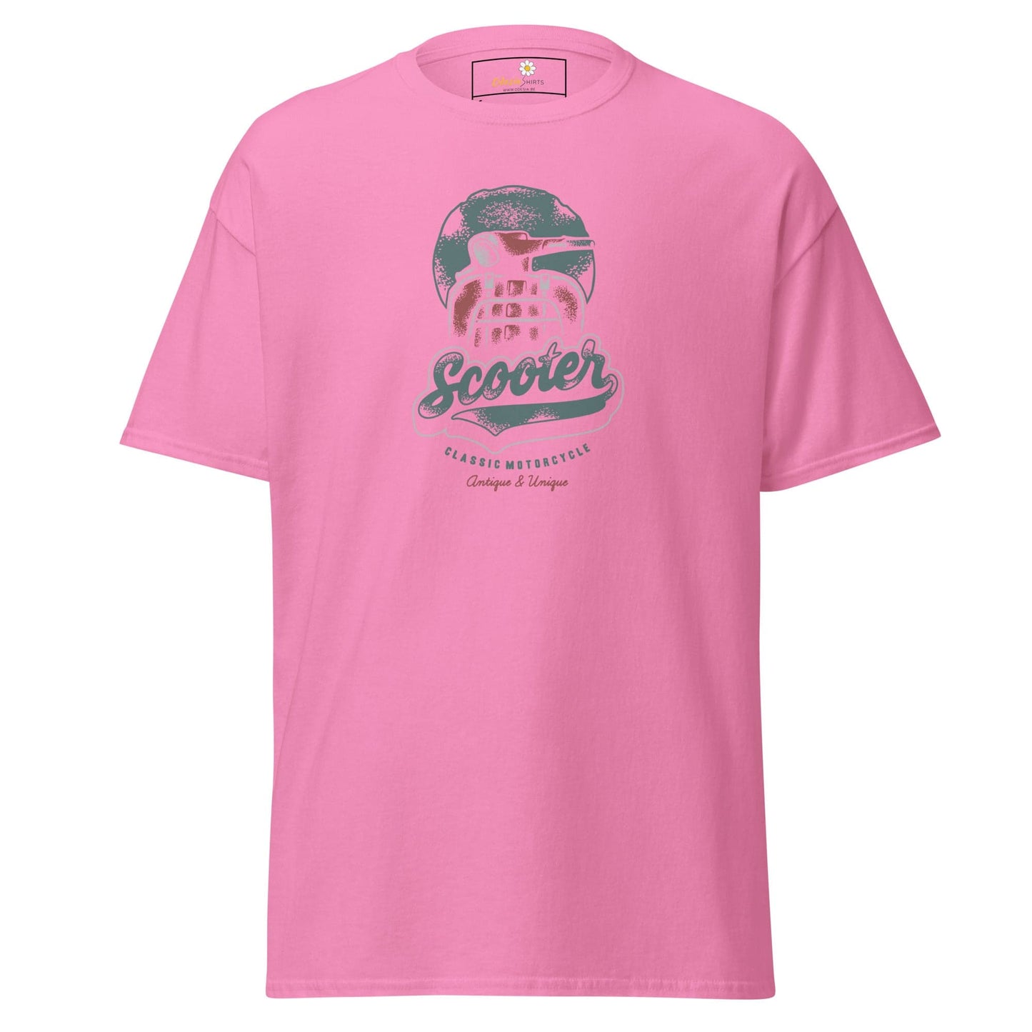 Unisex classic t-shirt - VINTAGE SCOOTER - REGULAR - Azalea / S