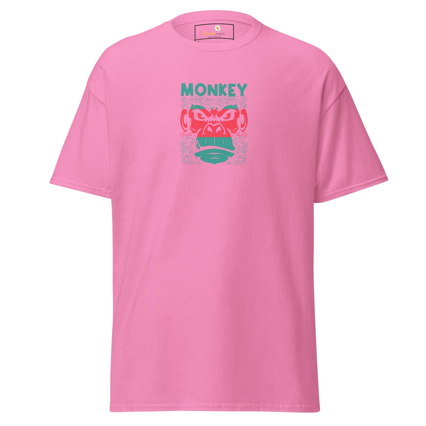 Unisex classic tee - WILD LIFE MONKEY - REGULAR - Azalea / S