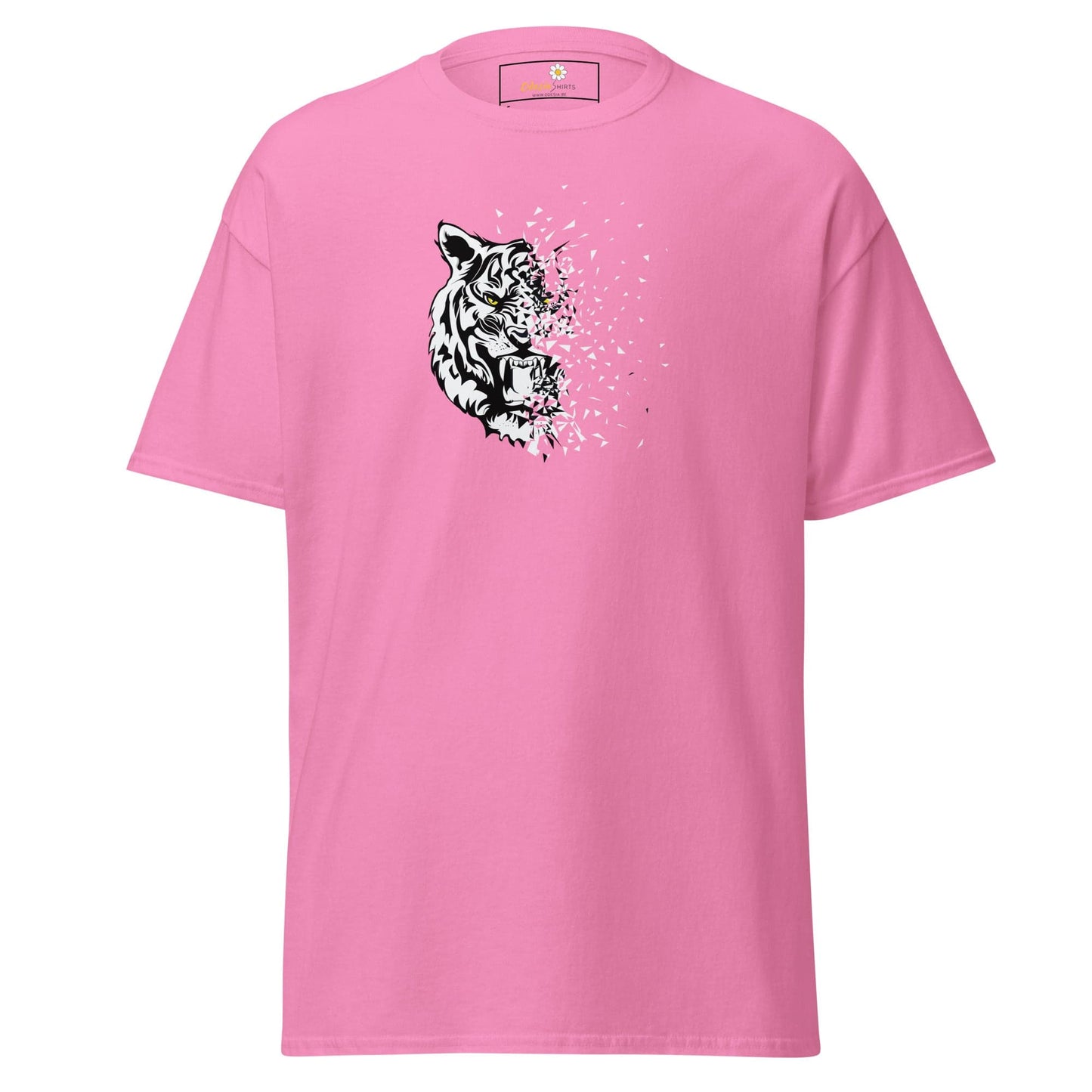 Unisex classic t-shirt - WILD LIFE TIGER DECOMPOS - REGULAR - Azalea / S