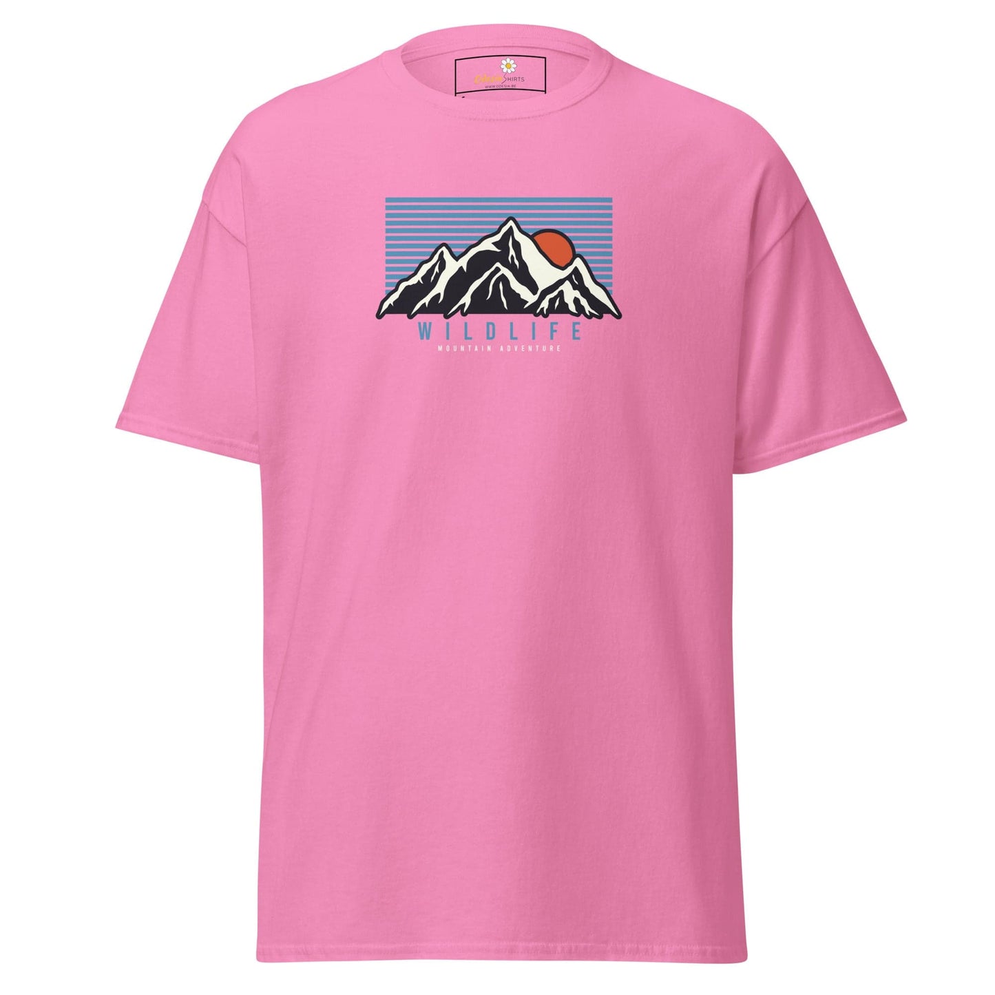 Unisex classic tee - NATURE MOUNTAIN WILDLIFE - REGULAR - Azalea / S