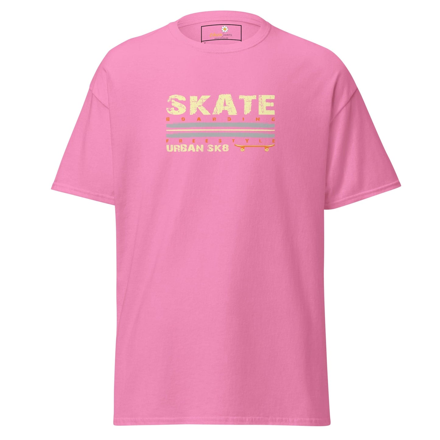 Unisex classic t-shirt - SPORT SKATEBOARDING - REGULAR - Azalea / S