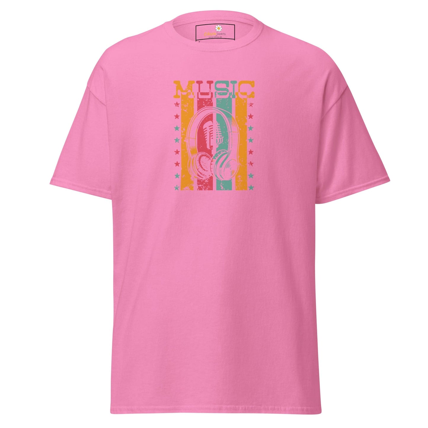 Unisex classic tee - MUSIC MICROPHONE - REGULAR - Azalea / S