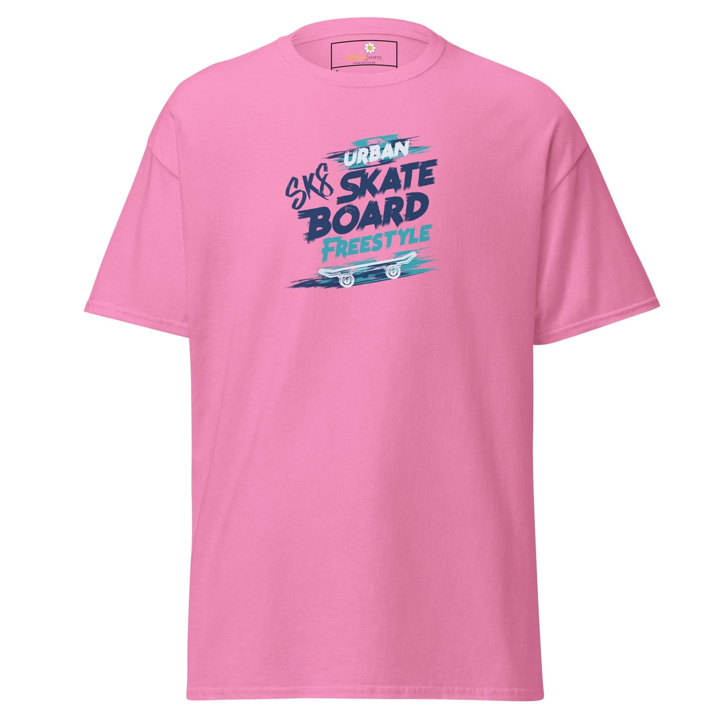 Unisex classic t-shirt - SPORT SKATEBOARD FREESTYLE - REGULAR - Azalea / S