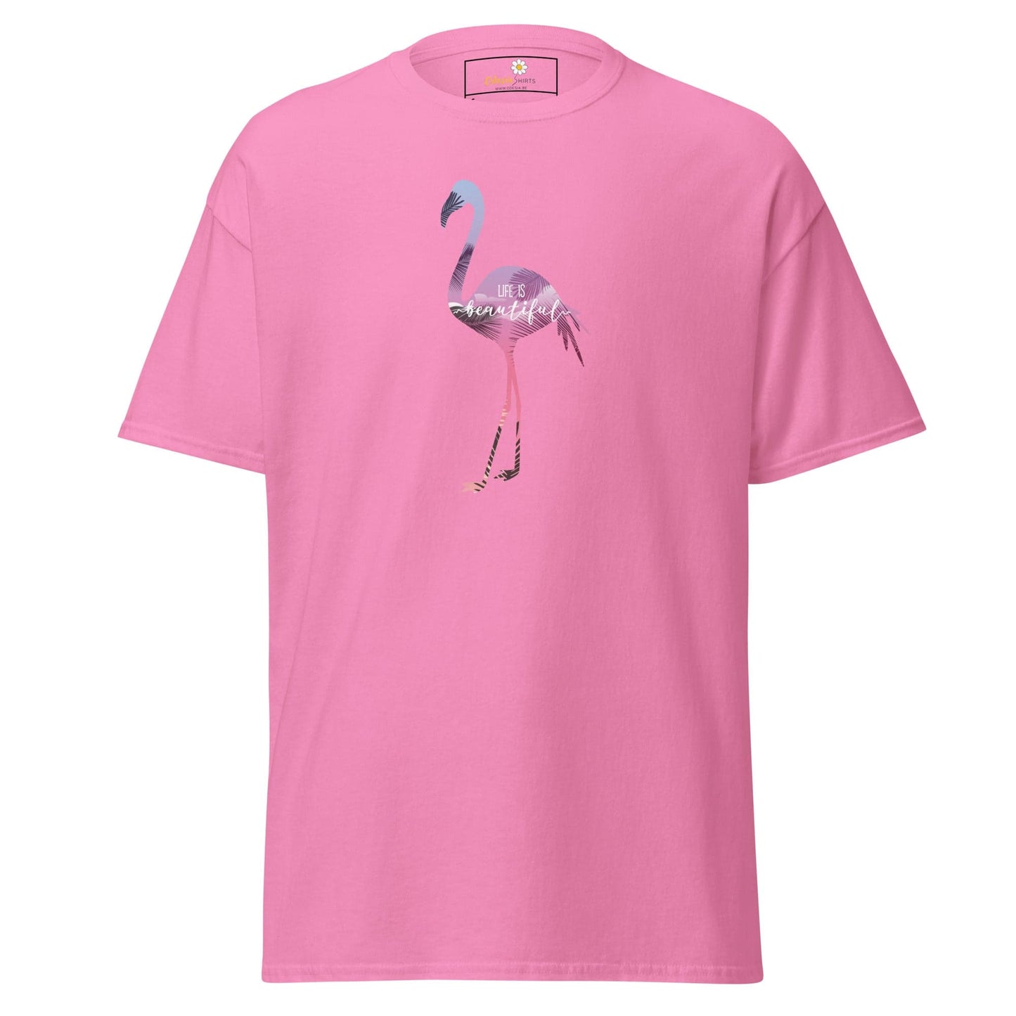 Unisex classic tee - WILD LIFE FLAMINGO - REGULAR - Azalea / S