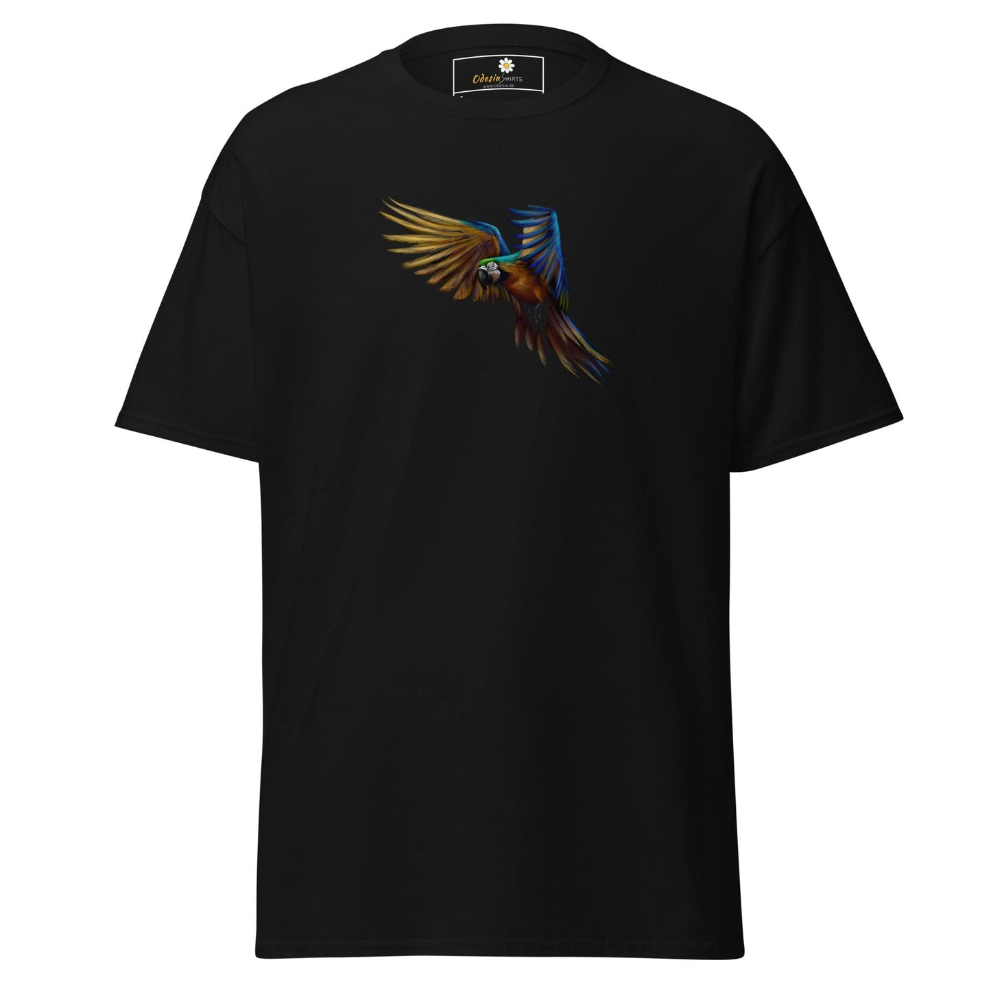 Unisex classic tee - WILD LIFE PARROT - REGULAR - Black / S