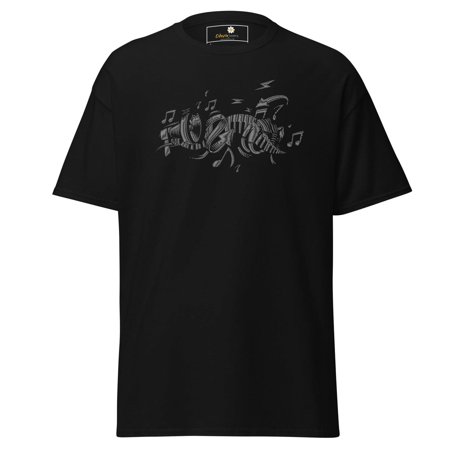 Unisex classic t-shirt - MUSIC INSTRUMENTS - REGULAR - Black / S