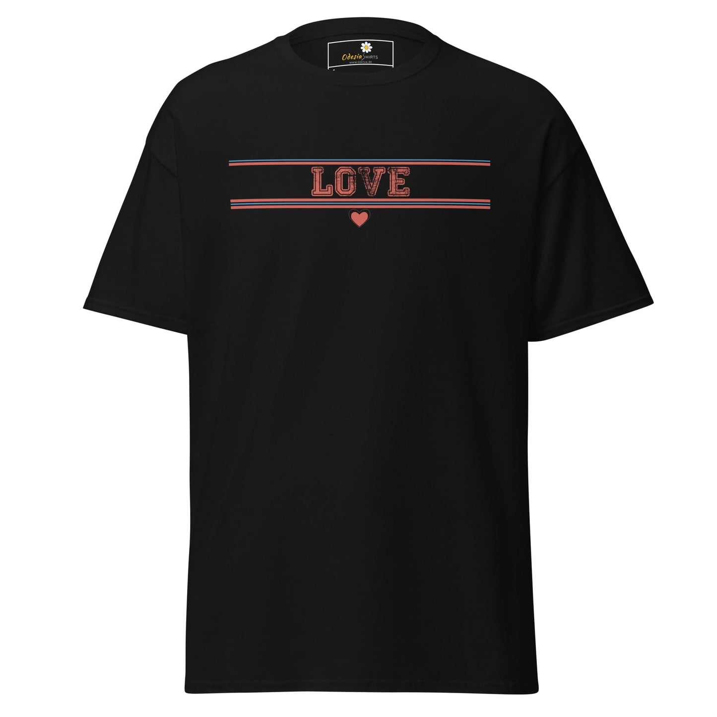 Unisex classic t-shirt - TEXt LOVE - REGULAR - Black / S