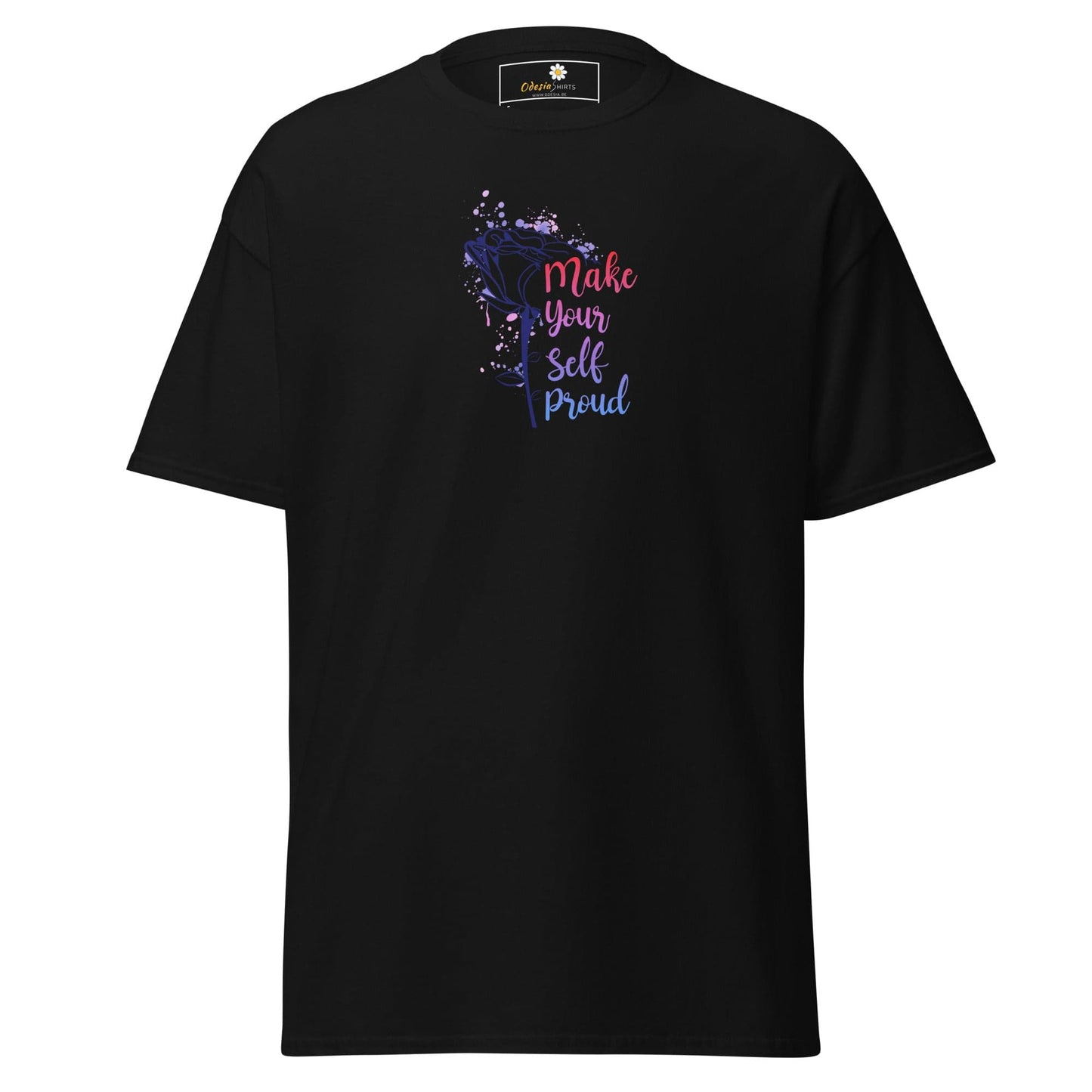 Unisex classic tee - MISC TEXT MAKE YOURSELF PROUD - REGULAR - Black / S