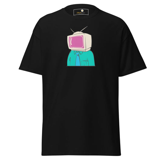 Unisex classic t-shirt - FANTASY TELEVISION HEAD - REGULAR - Black / S