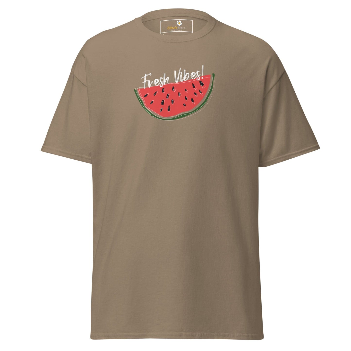 Unisex classic tee - SUMMER FRESH VIBES - REGULAR - Brown Savana / S