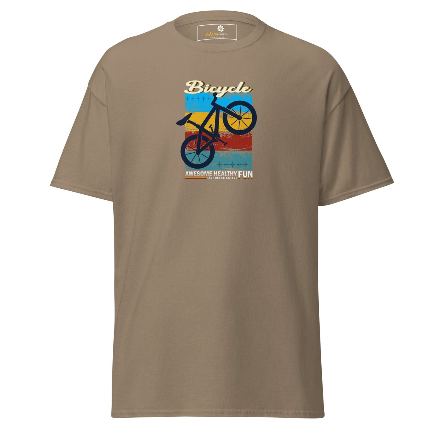 Unisex classic tee - SPORT BICYCLE FUN - REGULAR - Brown Savana / S