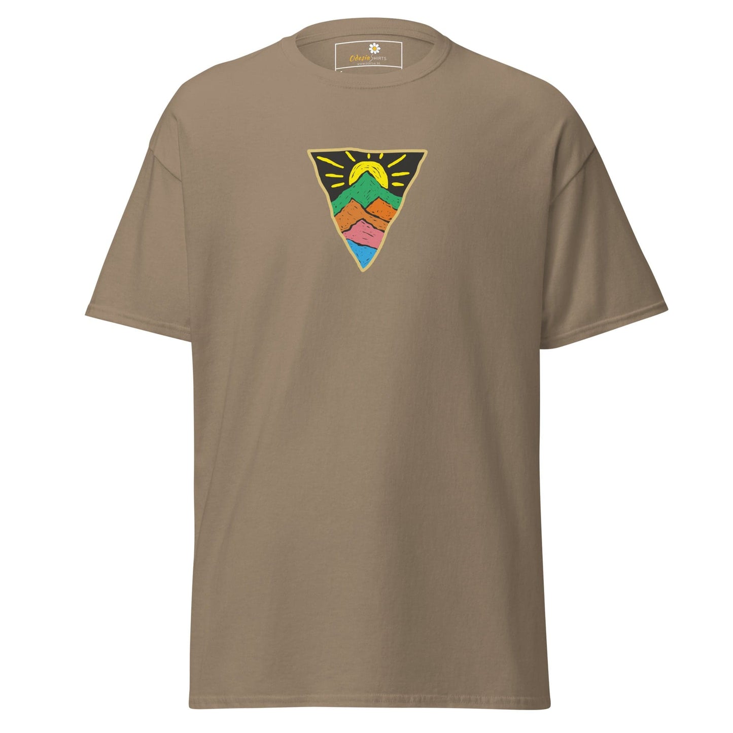Unisex classic tee - MISC SUN TRIANGLE - REGULAR - Brown Savana / S