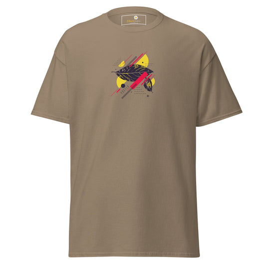 Unisex classic t-shirt - ABSTRACT SHAPES - REGULAR - Brown Savana / S