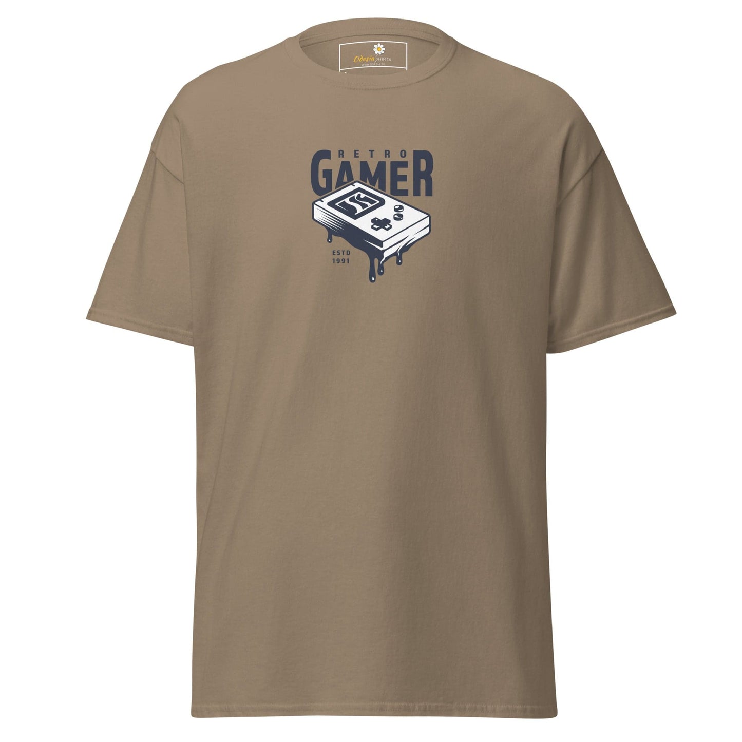 Unisex classic tee - IT RETRO GAMER - REGULAR - Brown Savana / S