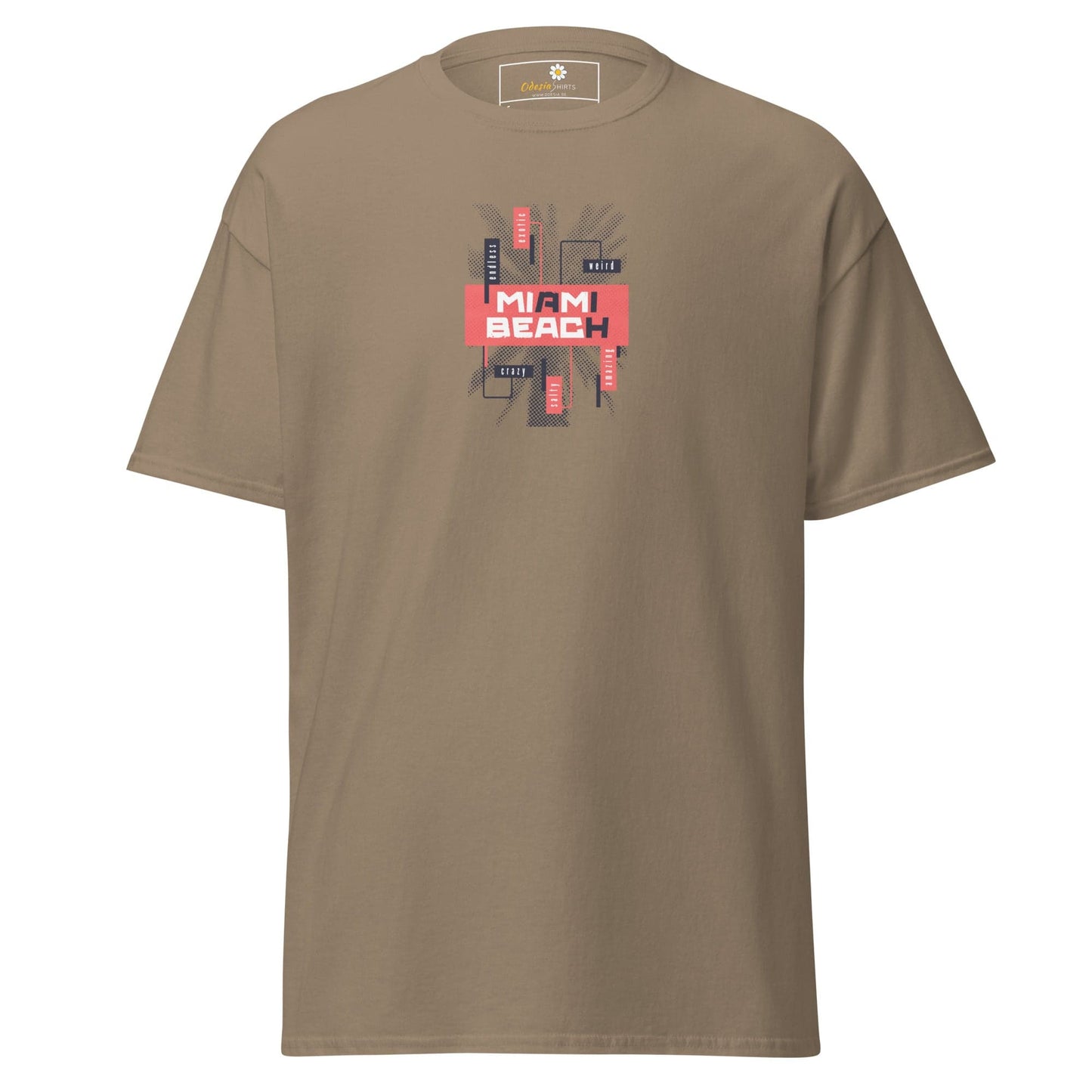Unisex classic tee - COUNTRY SUMMER MIAMI BEACH - REGULAR - Brown Savana / S