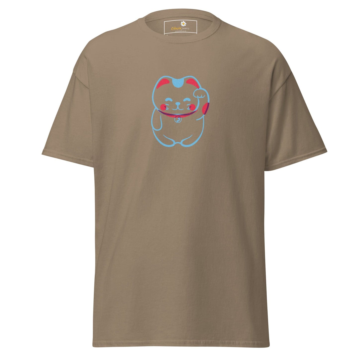 Unisex classic tee - ANIMALS SPIRITUAL LUCKY CAT 1 - REGULAR - Brown Savana / S
