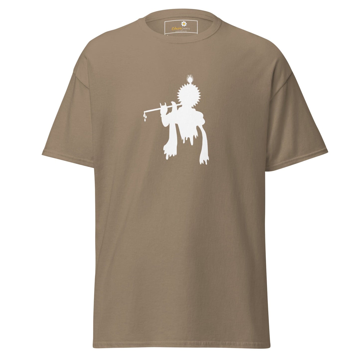 Unisex classic tee - SPIRITUAL KRISHNA’S FLUTE HEAD - REGULAR - Brown Savana / S