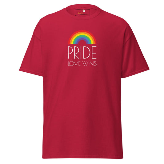Unisex classic t-shirt - LGBTQ PRIDE LOVE WINS - REGULAR - Cardinal / S